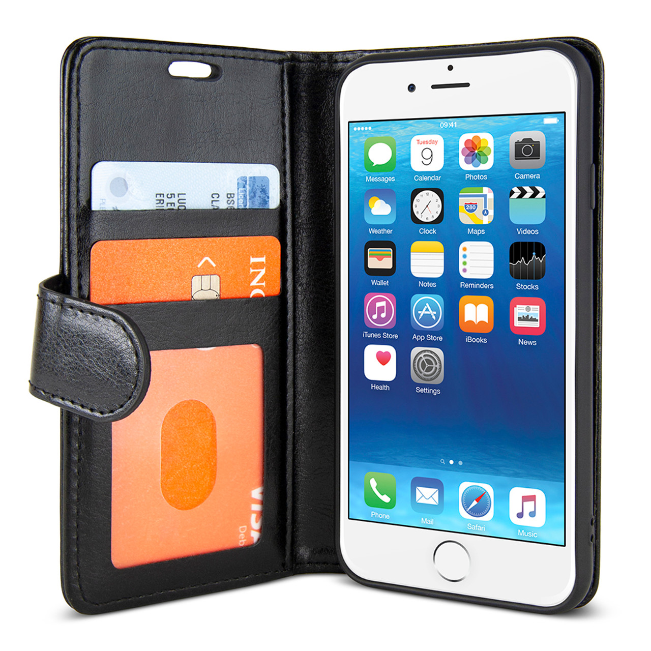 Deluxe Wallet Case for iPhone SE 8 7 Gecko Gear