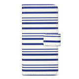 Designer Wallet Case for iPhone 6/6s - Blue Stripes