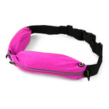 Dual Pocket Fitness Belt - Pink