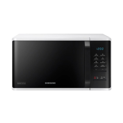 Samsung 23 Liters Solo Microwave with Quick Defrost, White – MS23K3513AW