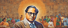 Dr. Ambedkar crafting the Indian Constitution framework esrgan   10235