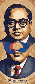 Dr. Bhimrao Ramji Ambedkar An artistic fusion of Dynamic esrgan   10267