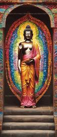 Gateway to Nirvana   Picture Buddha standing  esrgan   10288