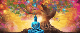Radiant Enlightenment   Picture Buddha seated esrgan   10323
