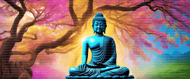 Radiant Enlightenment   Picture Buddha seated esrgan   10326
