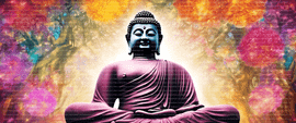 Radiant Enlightenment   Picture Buddha seated esrgan   10330