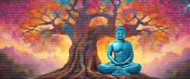 Radiant Enlightenment   Picture Buddha seated esrgan   10333