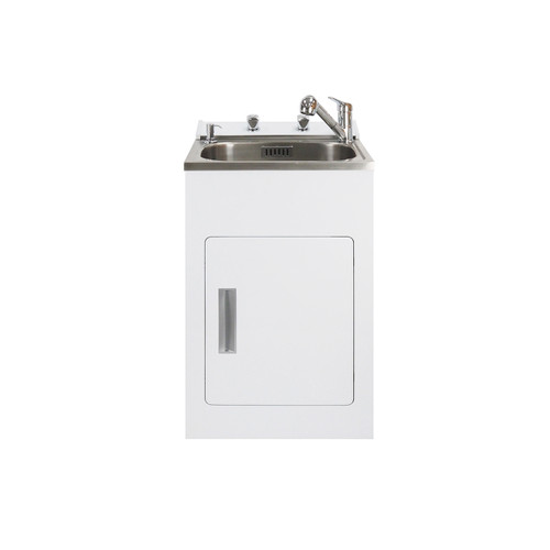LAUNDRY TUB 560 X 560 X 990MM LAUNDRA PLUS WITH DOOR AQ LAUNDRAPLUS