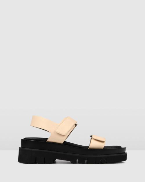 Jo Mercer EZRA FLAT SANDALS BUTTER LEATHER