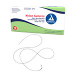 Nylon Sutures-Non Absorbable-Synthetic - Black, 3-0, C7 Needle, 18"