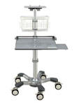 Rolling Cart With Tray For Fetal2EMR™ Monitor Set Assembly