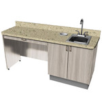  Side cabinets 56"x32x19 with sink 