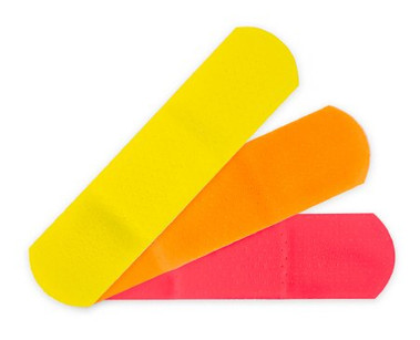  BANDAGE, ADHSV MCKID NEON STRIP 3/4"X3" (100/BX 24BX/CS) 