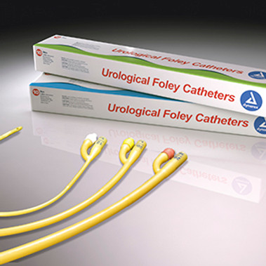Foley Catheter 2-Way Standard Tip 30 cc Balloon 14 Fr. Silicone Coated Latex (10/BX)