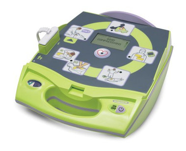 ZOLL Fully Automatic AED Plus with AED Cover, PlusRX Medical Prescription, CPR-D-padz® Electrode, pack of 10 CR123a batteries, and Carry Case.