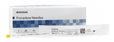 Epidural Needle McKesson Tuohy 20 Gauge 3.5 Inch NEEDLE (25/BX)