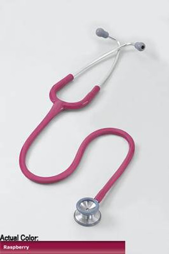 Classic Stethoscope - Pediatric Littmann® Classic II Raspberry 1-Tube 28 Inch Tube Double Sided Chestpiece