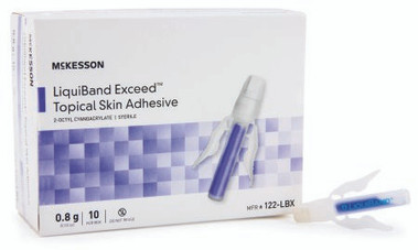 Skin Adhesive McKesson LiquiBand® Exceed™ 0.8 mL Liquid Dome Applicator Tip