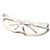 Safety Glasses, Clear frame & Clear Wraparound Lenses, Each 
