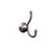 Summit Robe Hook in Satin Nickel