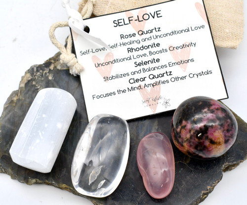 Self-Love Crystal Pouch Set