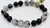 Scorpio Stretch Bracelet, Black Obsidian and Tourmalated Quartz