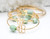 14kgf Monstera Jade Barrel Bangle