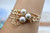 14kgf Island Mickey Edison Pearl Bangle