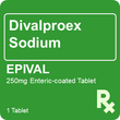 Epival 250mg 1 Enteric-Coated Tablet