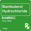 Bambec 10mg 1 Tablet