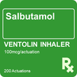 Ventolin 100mcg / inhalation Inhaler Non-CFC 200 Doses