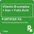 Fortifer-FA 300mg / 500mcg / 5mg / 5mg / 15mcg 1 Tablet