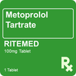 Metoprolol Ritemed 100mg 1 Tablet 