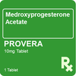 Provera 10mg 1 Tablet