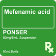 Ponser 50mg / 5mL Suspension 60mL