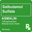 Asmalin 100mcg / Actuation Inhaler Non-CFC 200 doses