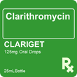 Clariget 125mg /5mL Drops 25mL