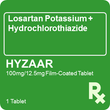 Hyzaar 100mg/12.5mg 1 Tablet