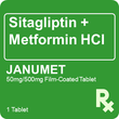 Janumet 50mg/500mg 1 Tablet