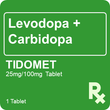 Tidomet 25mg / 100mg 1 Tablet