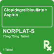 Norplat-S 75mg/75mg 1 Tablet