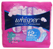 Whisper Cotton Clean Reg Flow Non-Wing 8S