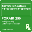 Forair 250 25mcg / 250mcg / Actuation Metered-Dose Inhaler 120 Actuations