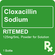 Cloxacillin Ritemed 125mg / 5mL Suspension 60mL