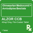 Alzor CCB 40mg/10mg 1 Film-Coated Tablet