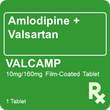 Valcamp 10mg/160mg 1 Tablet