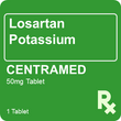 Losartan Potassium Centramed 50mg 1 Tablet