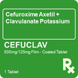 Cefuclav 500mg / 125mg 1 Tablet