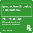 Pulmodual 500mcg / 2.5mg / 2.5mL Solution Nebule