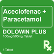 Dolowin Plus 100mg / 500mg 1 Tablet